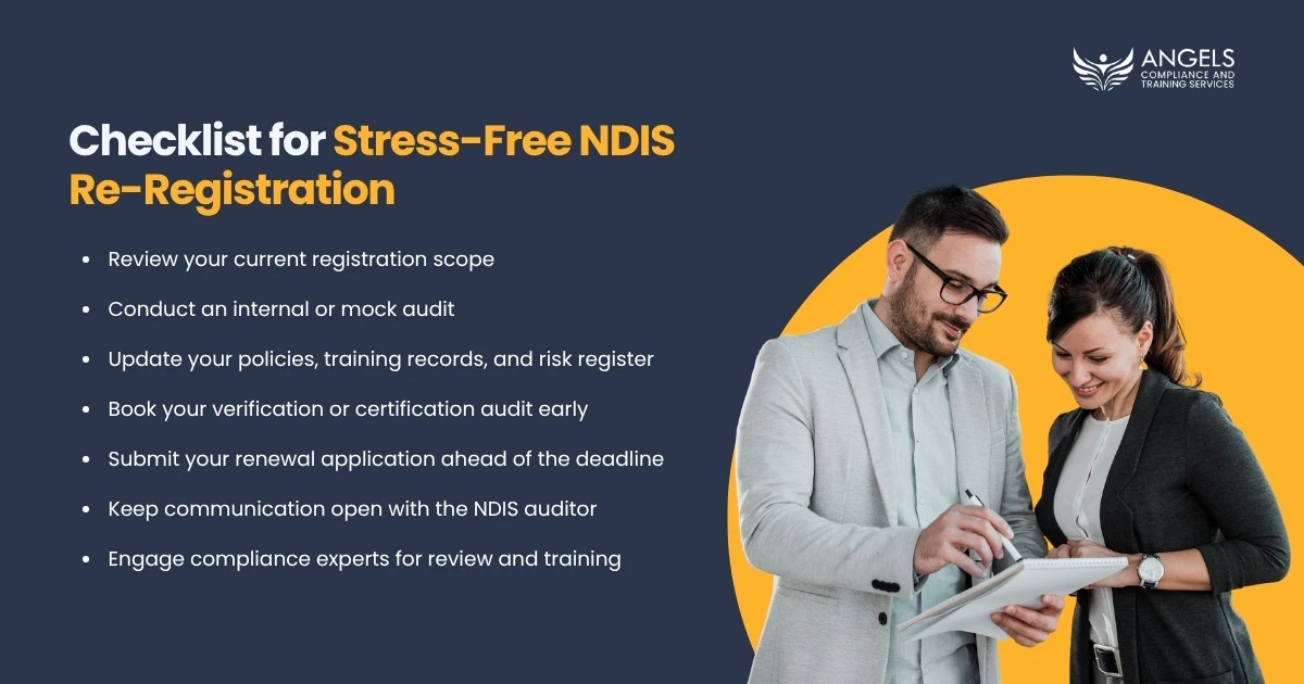 NDIS re-registration checklist and tips