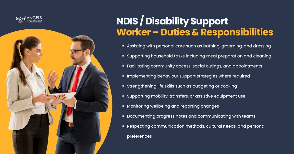 The Role of an NDIS / Disability Support Worker – Duties & Responsibilities 
