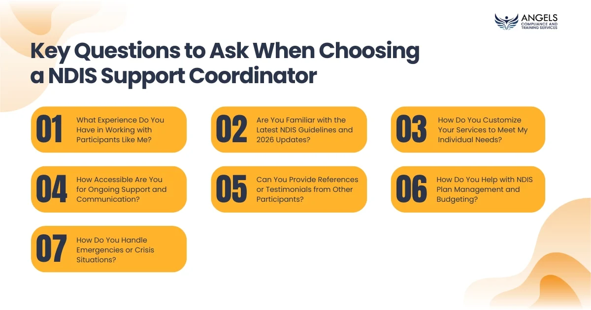 Key Questions to Ask When Choosing a NDIS Support Coordinator 